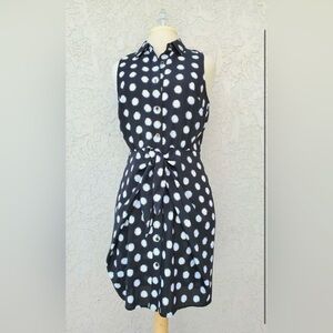 MICHAEL KORS | Black & White polkadot dress
